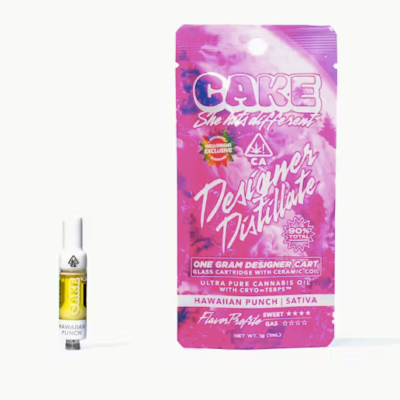 Hawaiian Punch Cake cart, 1G designer distillate 510 cartridge with pineapple and tropical fruit
